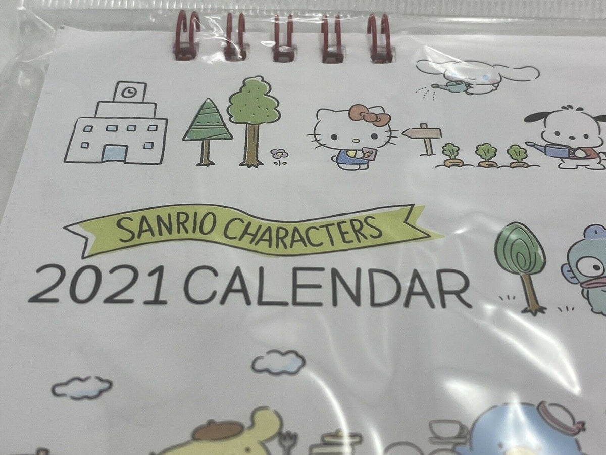 Sanrio Characters Kawaii Monthly Desk Calendar 2021 from Japan NEW