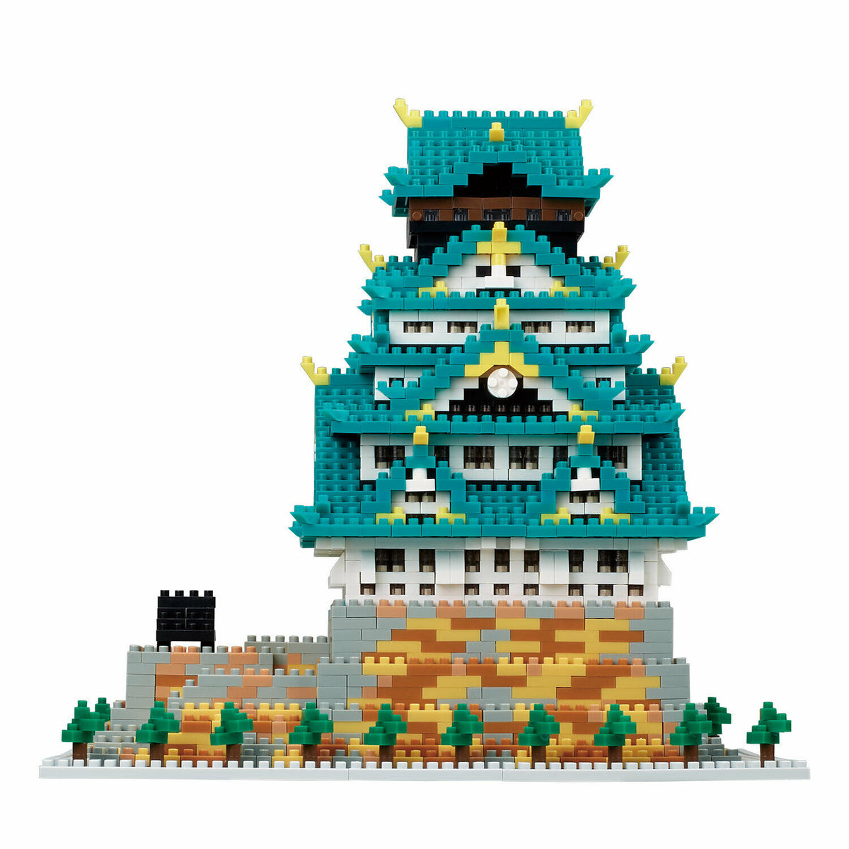 Nanoblock Osaka Castle Deluxe Edition with Dedicated Tweezers from Japan