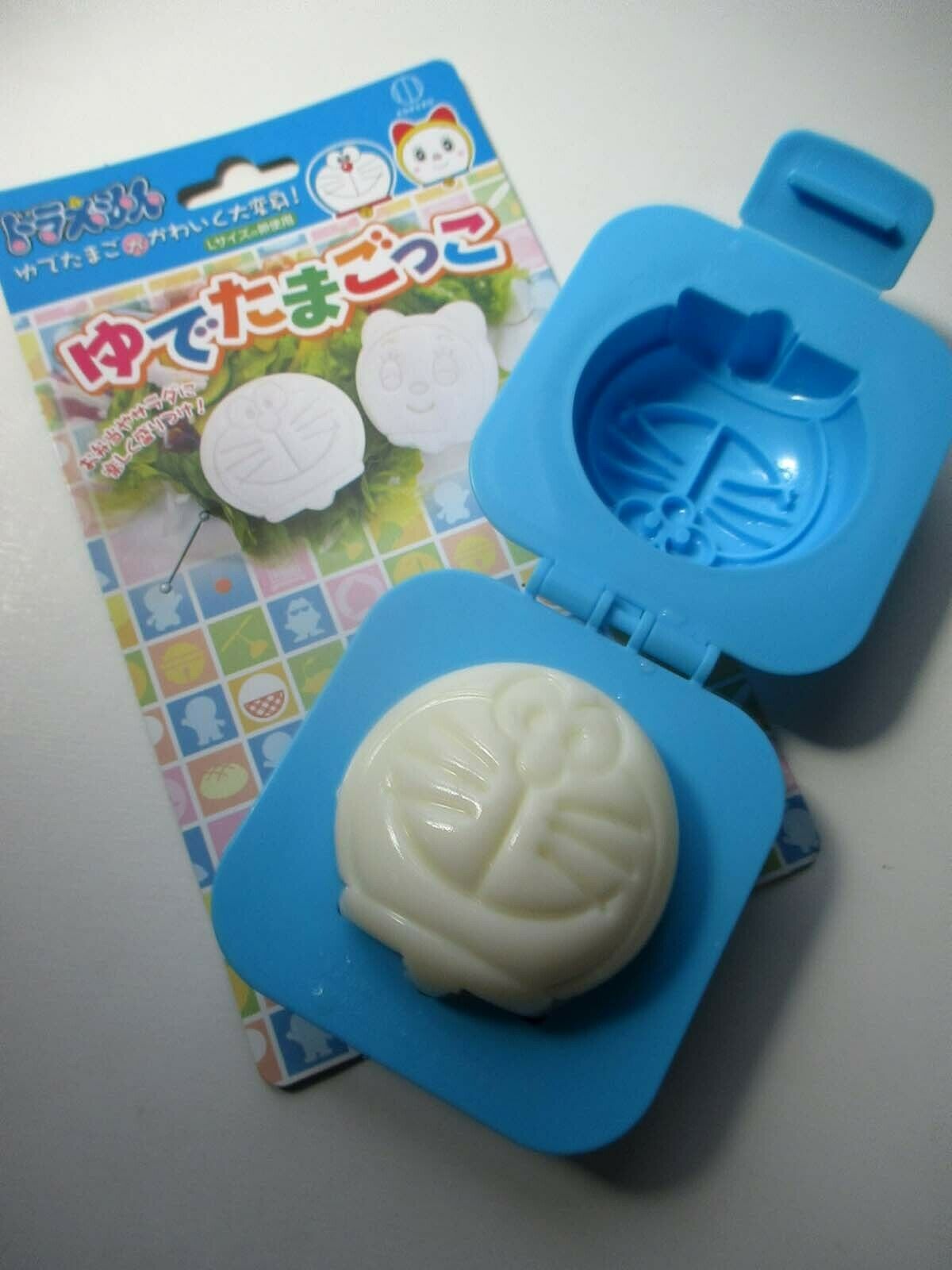 Doraemon and Dorami Japanese Boiled Egg Bento Box Mold Yudetama Gokko from Japan