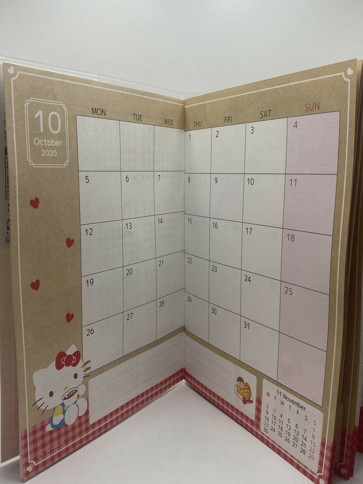 Hello Kitty Sanrio Monthly Schedule Book 2021 from Japan NEW