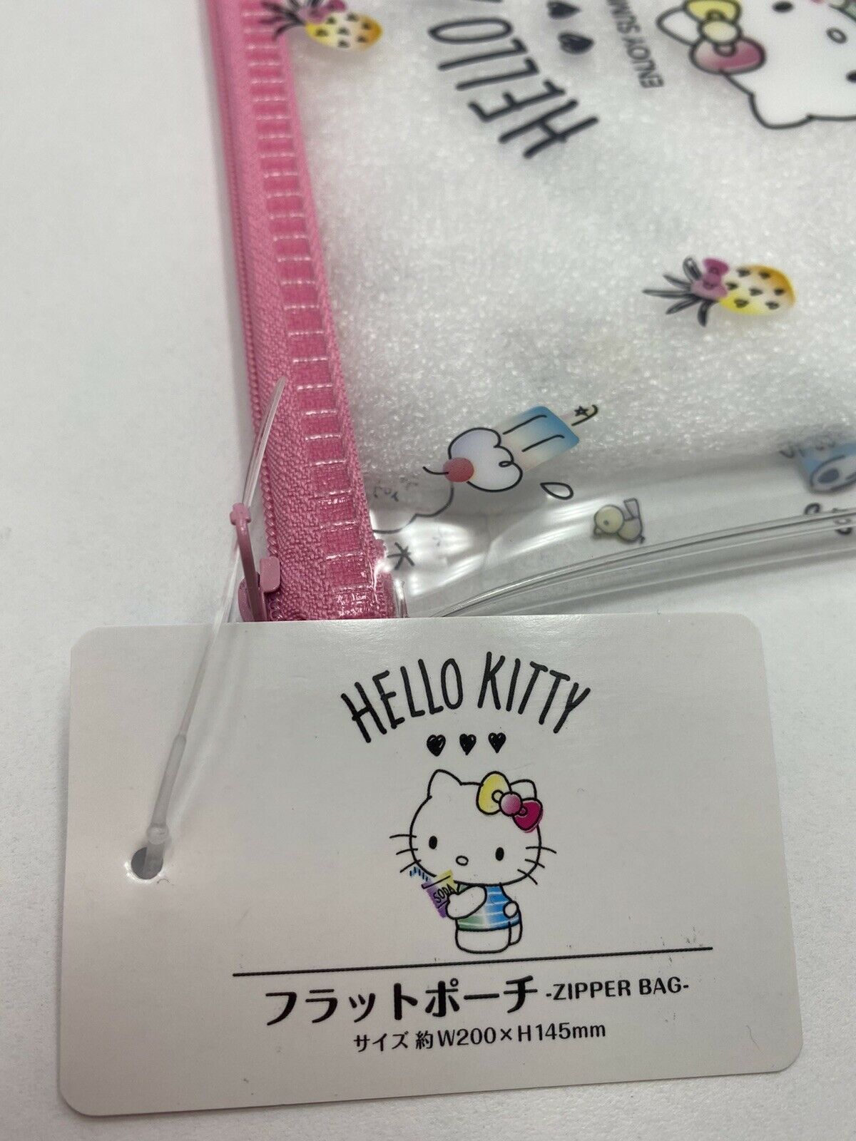 SANRIO Hello Kitty Sanrio Zipper BAG from Daiso JAPAN