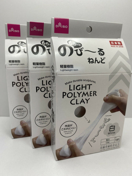 DAISO JAPAN NEW Light Polymer Clay ×3 set (Soft Nendo)