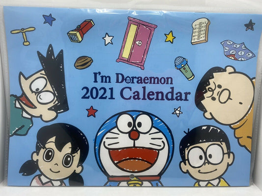 Doraemon Monthly Wall Calendar 2021 from Daiso Japan